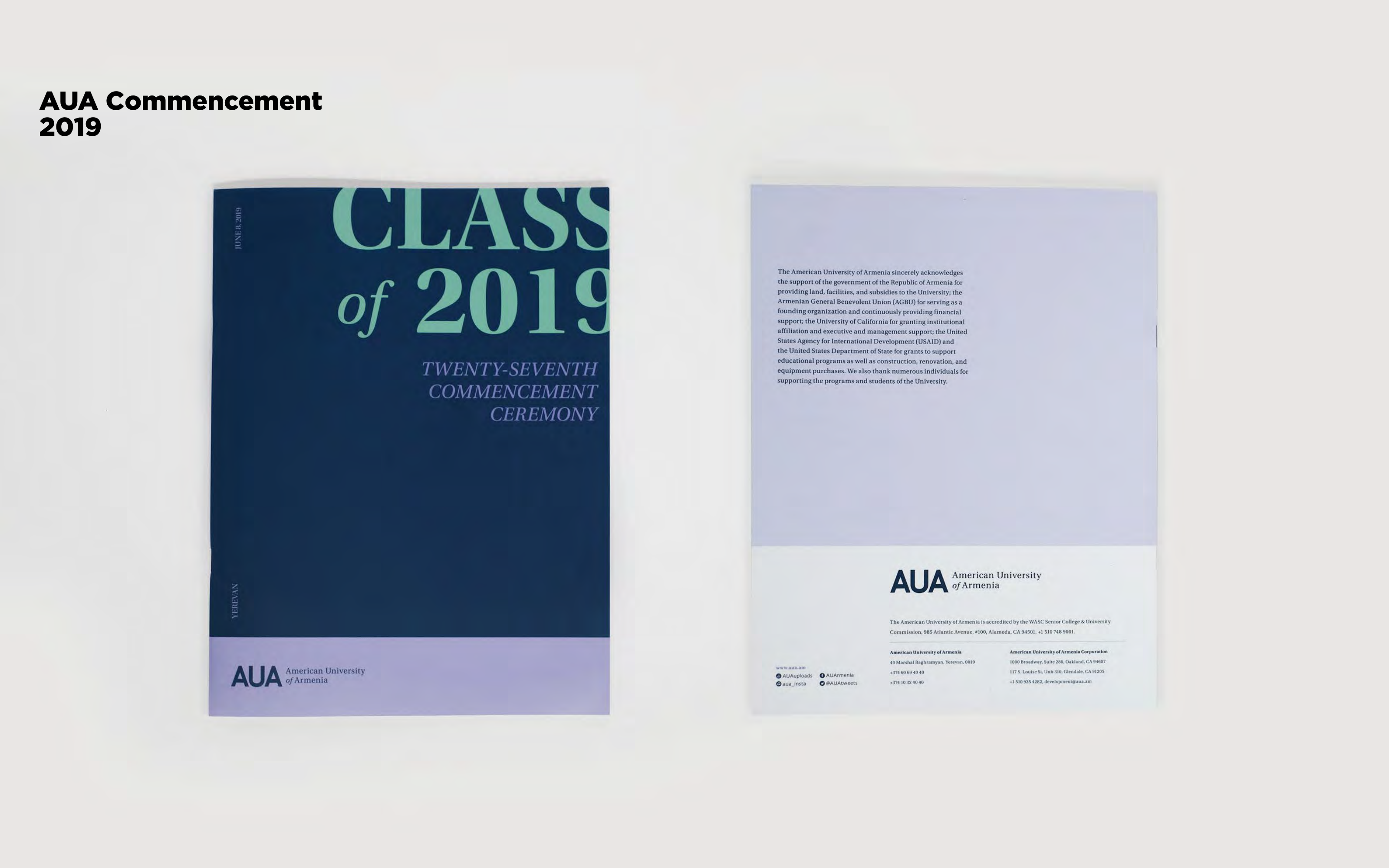 AUA Commencement Brochure