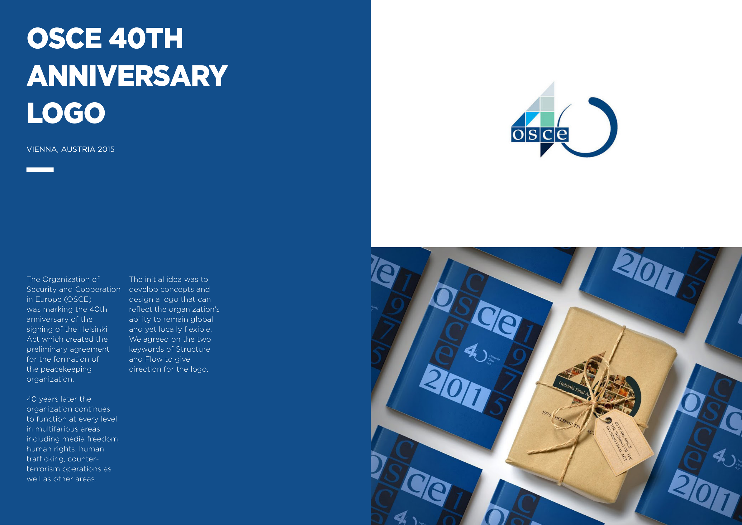OSCE 40th Anniversary Logo Guidelines